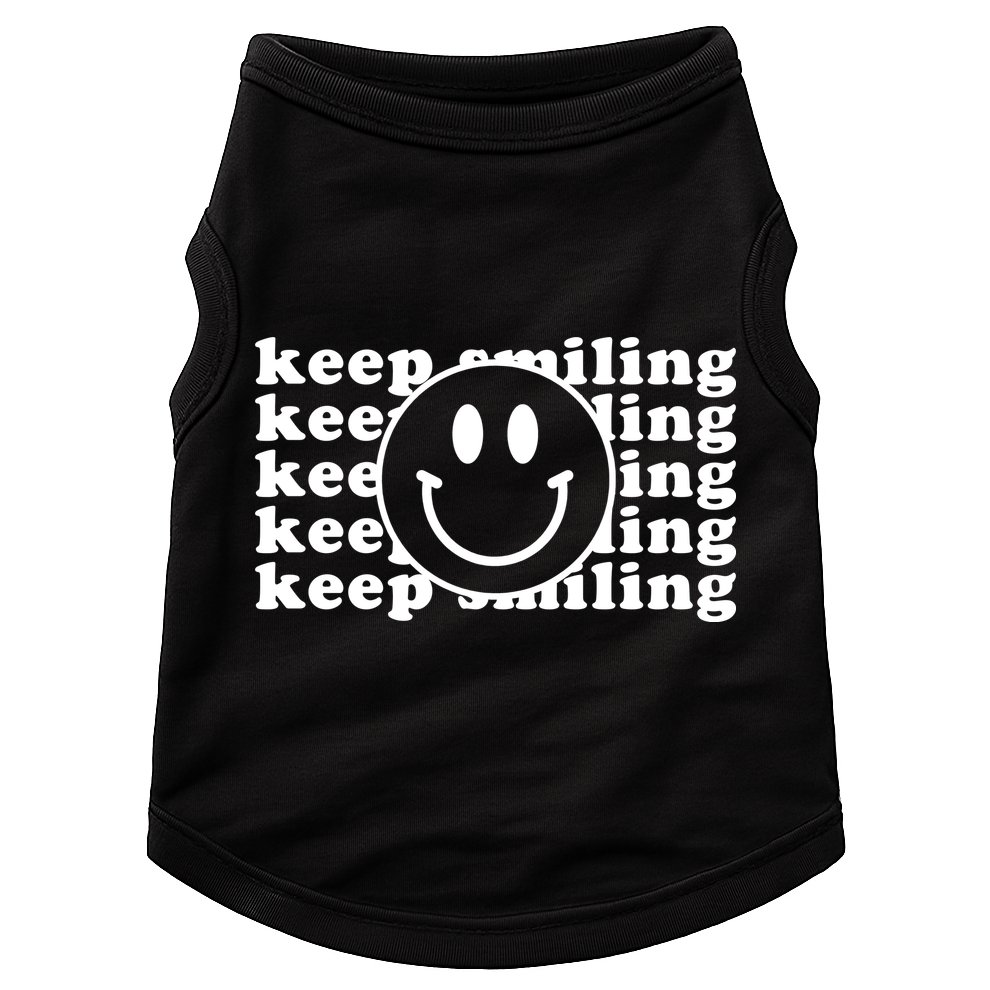 Keep Smiling Happy Face Doggie Tank
