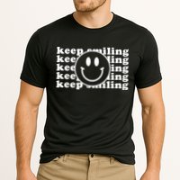 Keep Smiling Happy Face Performance Shirt