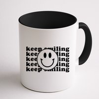 Keep Smiling Happy Face Mug