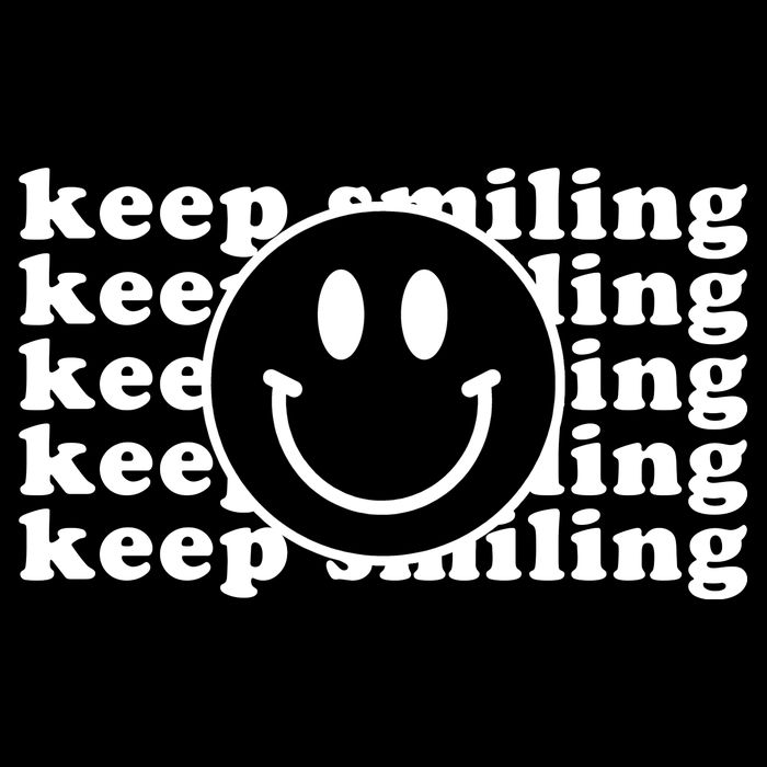 Keep Smiling Happy Face Cooling Performance Long Sleeve Crew