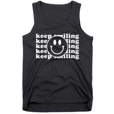 Keep Smiling Happy Face Tank Top