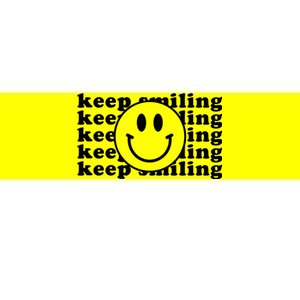 Keep Smiling Happy Face Bumper Sticker