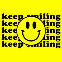 Keep Smiling Happy Face Womens T-Shirt