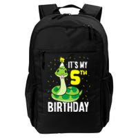 Kids Snakes Its My 5th Birthday 5 Year Old Birthday Daily Commute Backpack