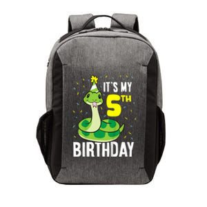 Kids Snakes Its My 5th Birthday 5 Year Old Birthday Vector Backpack