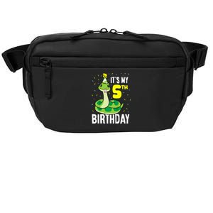 Kids Snakes Its My 5th Birthday 5 Year Old Birthday Crossbody Pack