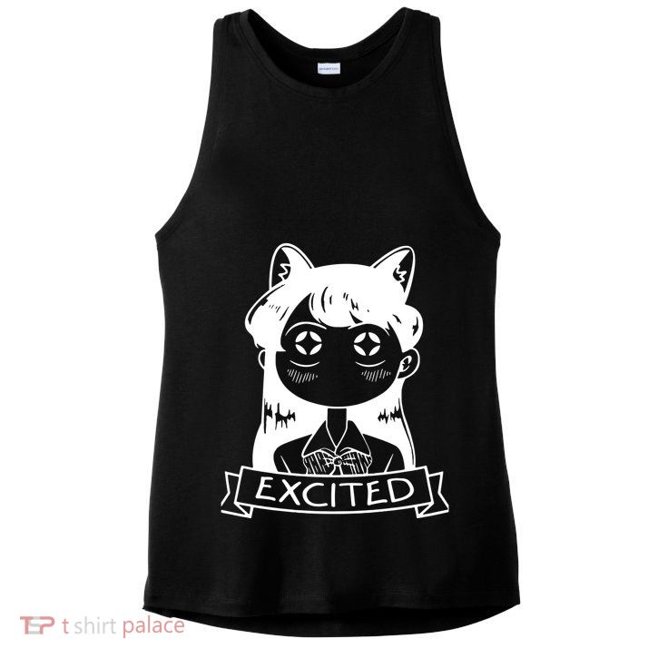 Komi San Is Excited Ladies PosiCharge Tri-Blend Wicking Tank