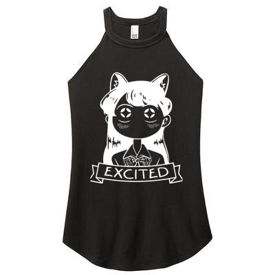 Komi San Is Excited Women's Perfect Tri Rocker Tank