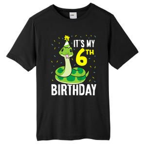 Kids Snakes Its My 6th Birthday 6 Year Old Birthday Tall Fusion ChromaSoft Performance T-Shirt