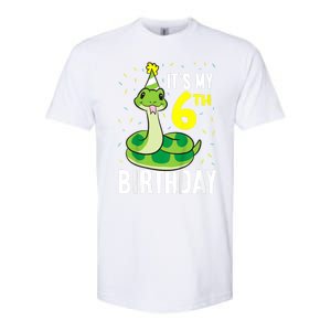 Kids Snakes Its My 6th Birthday 6 Year Old Birthday Softstyle CVC T-Shirt