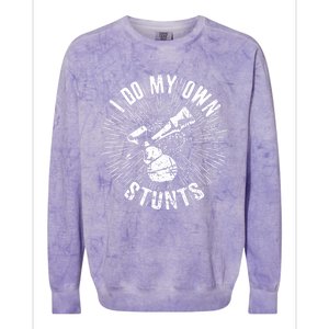 Kendama Stunts I Do My Own Spirit Of Kendama Cute Gift Colorblast Crewneck Sweatshirt