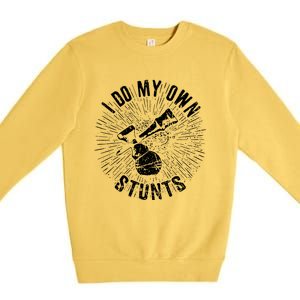 Kendama Stunts I Do My Own Spirit Of Kendama Cute Gift Premium Crewneck Sweatshirt