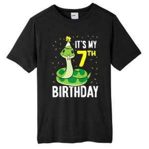 Kids Snakes Its My 7th Birthday 7 Year Old Birthday Tall Fusion ChromaSoft Performance T-Shirt