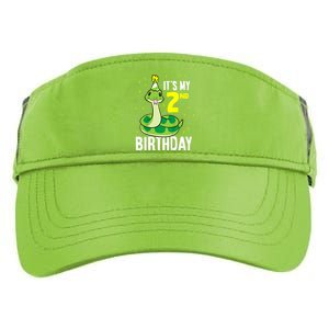 Kids Snakes Its My 2nd Birthday 2 Year Old Birthday Adult Drive Performance Visor