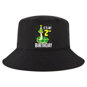 Kids Snakes Its My 2nd Birthday 2 Year Old Birthday Cool Comfort Performance Bucket Hat