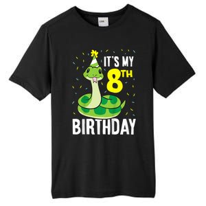 Kids Snakes Its My 8th Birthday 8 Year Old Birthday Tall Fusion ChromaSoft Performance T-Shirt