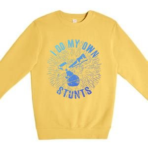 Kendama Stunts I Do My Own Spirit Of Kendama Cute Gift Premium Crewneck Sweatshirt