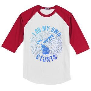 Kendama Stunts I Do My Own Spirit Of Kendama Cute Gift Kids Colorblock Raglan Jersey