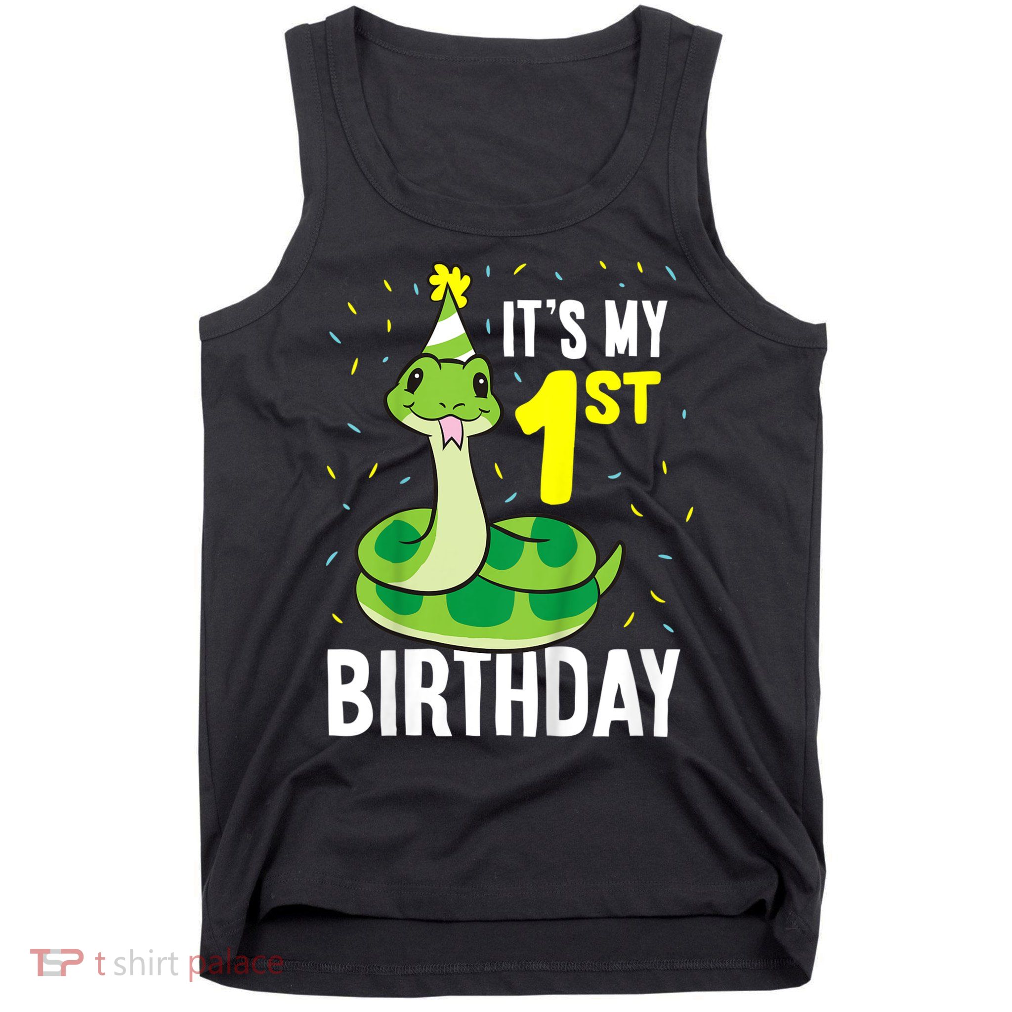 Kids Snakes Its My 1st Birthday 1 Year Old Birthday Tank Top