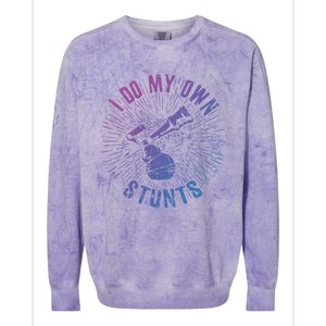 Kendama Stunts I Do My Own Spirit Of Kendama Cute Gift Colorblast Crewneck Sweatshirt