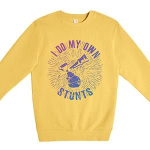 Kendama Stunts I Do My Own Spirit Of Kendama Cute Gift Premium Crewneck Sweatshirt