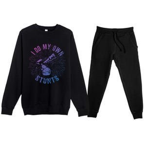 Kendama Stunts I Do My Own Spirit Of Kendama Cute Gift Premium Crewneck Sweatsuit Set