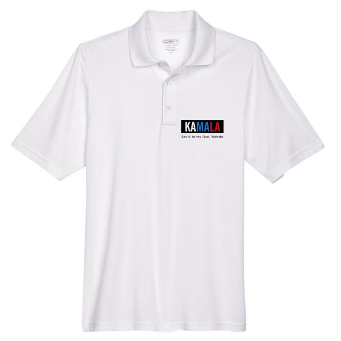 Kamala Say It To My Face Weirdo Men's Origin Performance Pique Polo