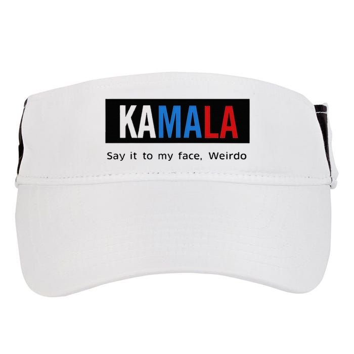 Kamala Say It To My Face Weirdo Adult Drive Performance Visor