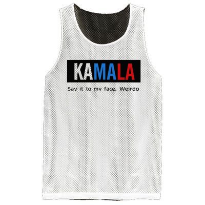 Kamala Say It To My Face Weirdo Mesh Reversible Basketball Jersey Tank