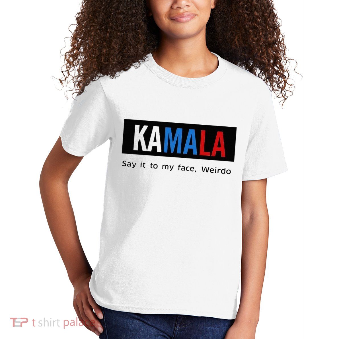 Kamala Say It To My Face Weirdo Kids T-Shirt