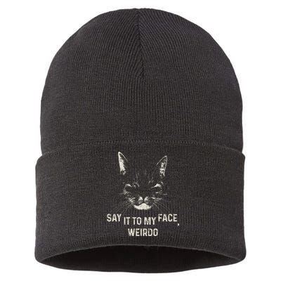 Kamala Say It To My Face Weirdo Sustainable Knit Beanie