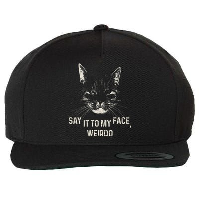 Kamala Say It To My Face Weirdo Wool Snapback Cap