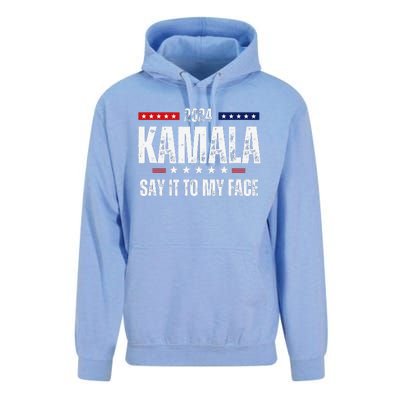 Kamalaharris Say It To My Face Vote For 2024 President Unisex Surf Hoodie