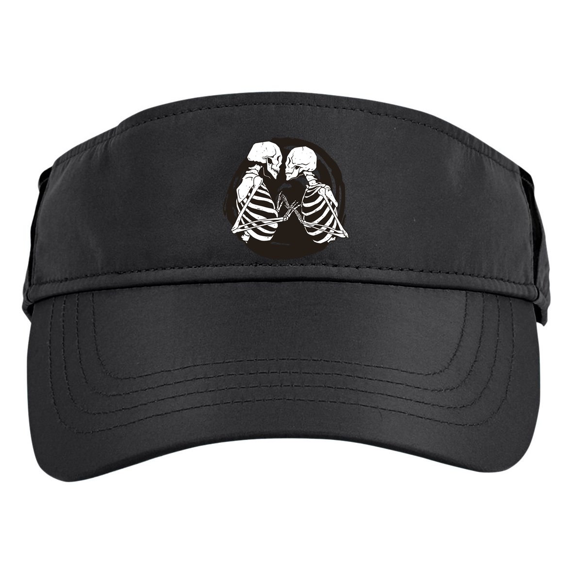 Kissing Skeletons In Love Adult Drive Performance Visor