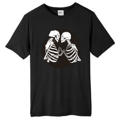 Kissing Skeletons In Love Tall Fusion ChromaSoft Performance T-Shirt