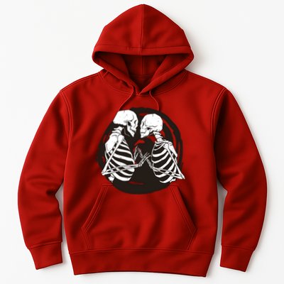 Kissing Skeletons In Love Hoodie