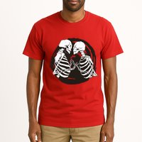 Kissing Skeletons In Love Tall T-Shirt