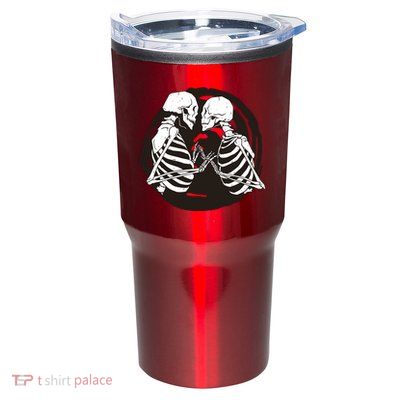 Kissing Skeletons In Love Tumbler