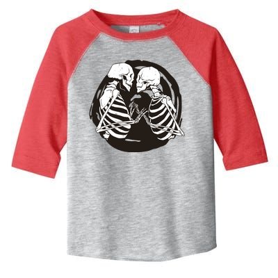 Kissing Skeletons In Love Toddler Fine Jersey T-Shirt