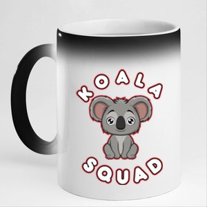 Koala Squad Ironic Koala Team Eucalyptus Cool Gift 11oz Black Color Changing Mug