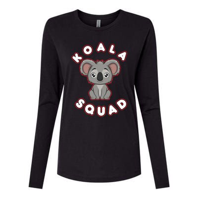 Koala Squad Ironic Koala Team Eucalyptus Cool Gift Womens Cotton Relaxed Long Sleeve T-Shirt