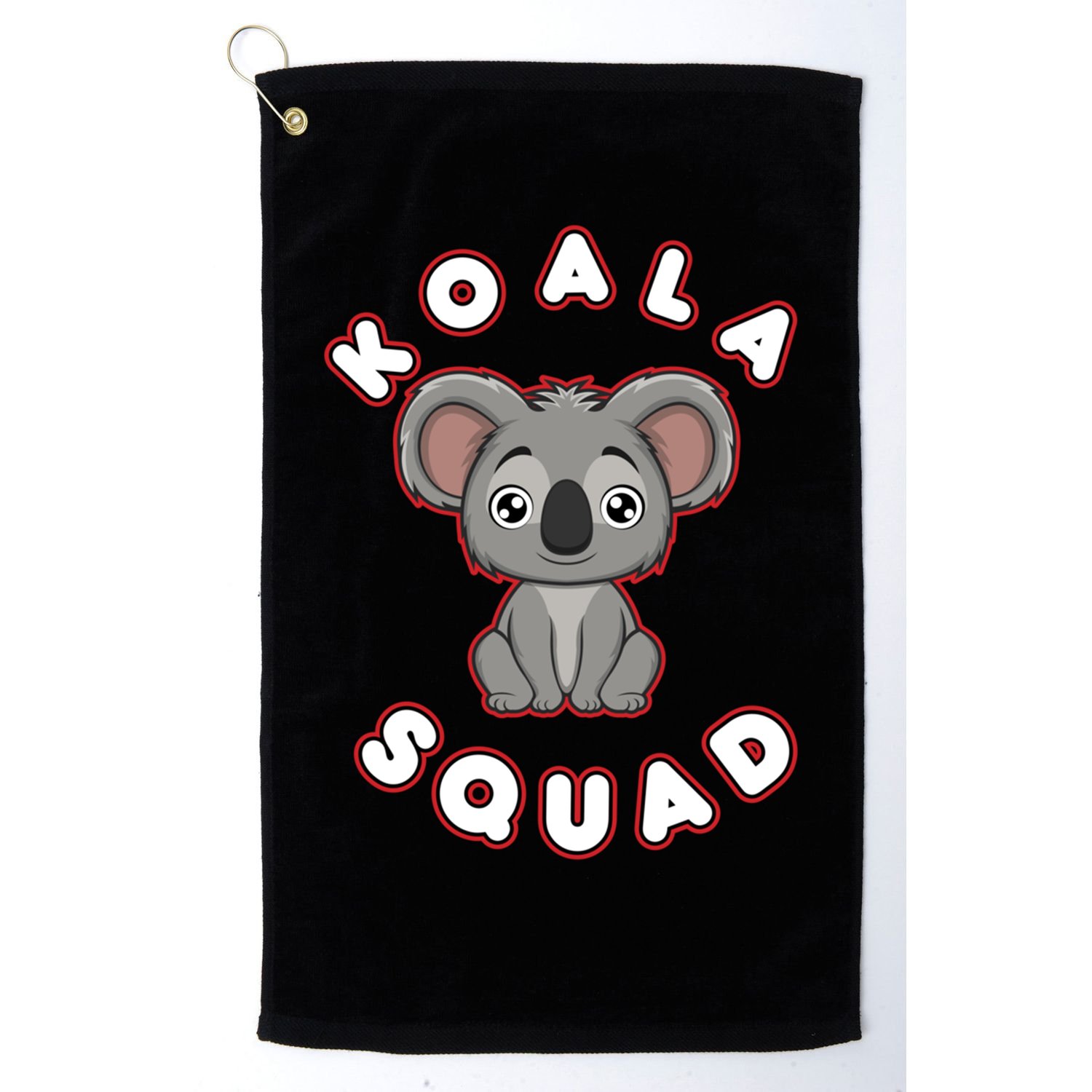 Koala Squad Ironic Koala Team Eucalyptus Cool Gift Golf Towel
