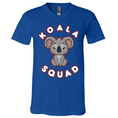 Koala Squad Ironic Koala Team Eucalyptus Cool Gift V-Neck T-Shirt