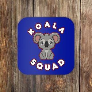 Koala Squad Ironic Koala Team Eucalyptus Cool Gift Coaster