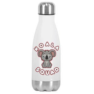 Koala Squad Ironic Koala Team Eucalyptus Cool Gift Stainless Steel Insulated Water Bottle