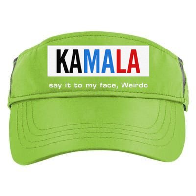 Kamala Say It To My Face Weirdo Adult Drive Performance Visor