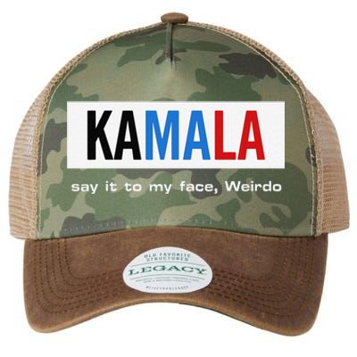 Kamala Say It To My Face Weirdo Legacy Tie Dye Trucker Hat