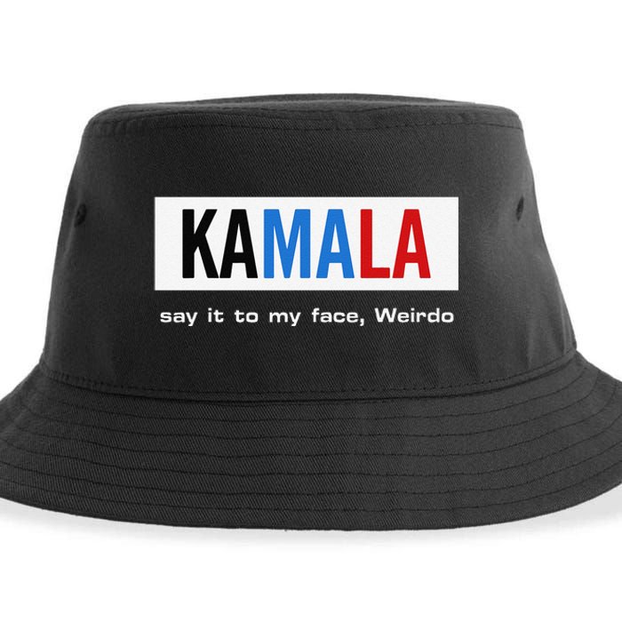 Kamala Say It To My Face Weirdo Sustainable Bucket Hat