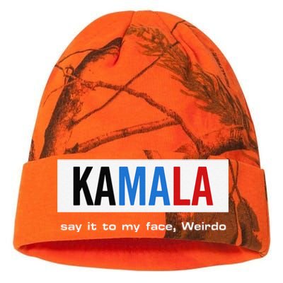 Kamala Say It To My Face Weirdo Kati Licensed 12" Camo Beanie