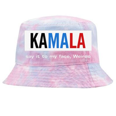 Kamala Say It To My Face Weirdo Tie-Dyed Bucket Hat